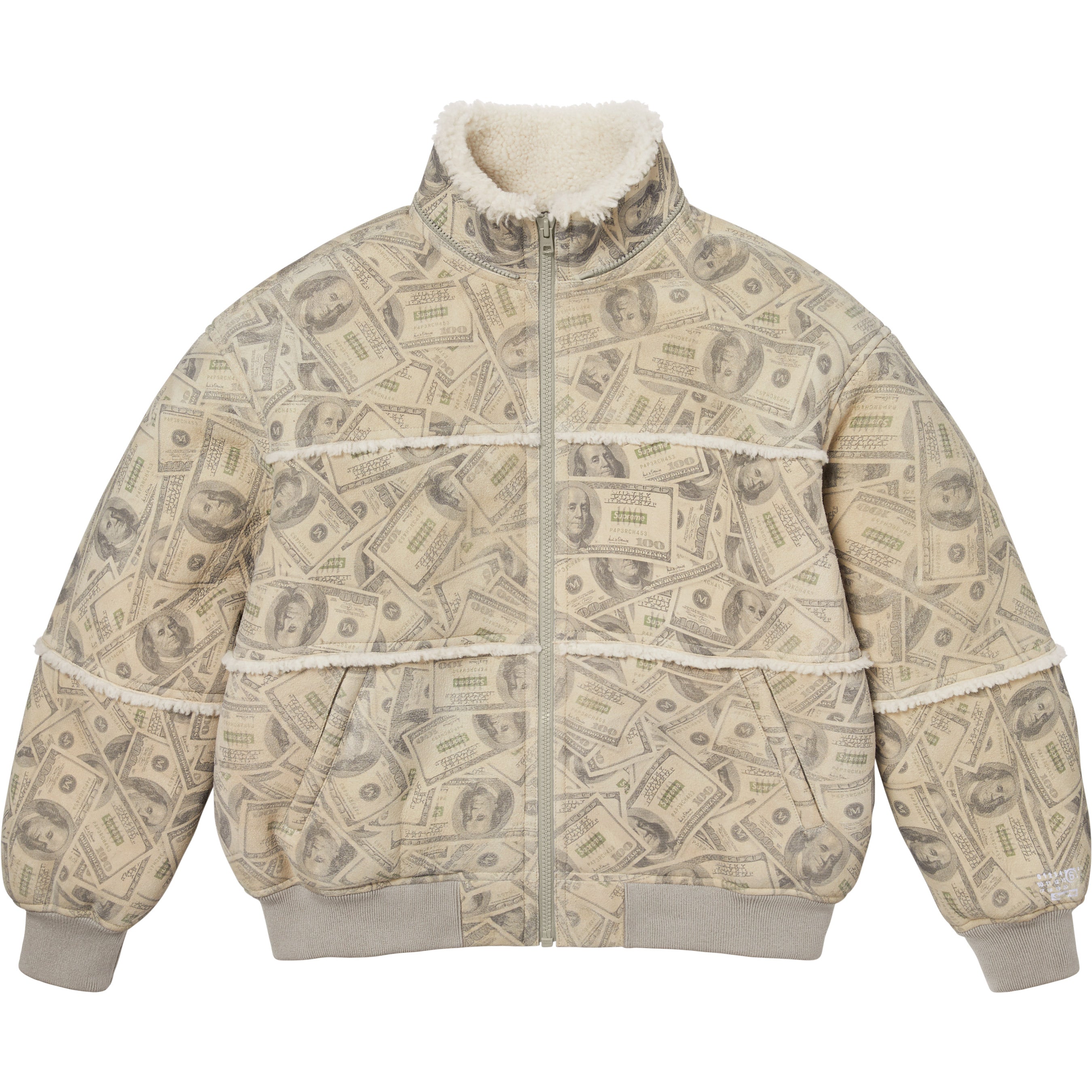 Supreme®/MM6 Maison Margiela Hooded Shearling Bomber Jacket view 14